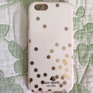 Light pink and gold iPhone 6/6s case