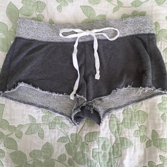 Distressed PINK shorts