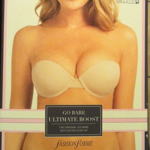 Backless, strapless extra push-up bra. (327)