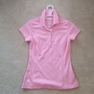 Adidas Golf Climalite womens XS pink golf shirt
