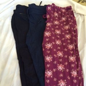 Three lounge pants/ capris