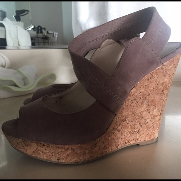Audrey Brooke cork wedges