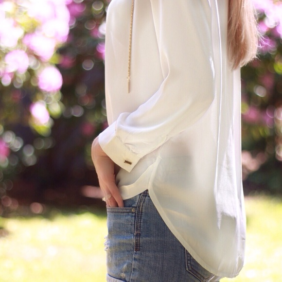 White Gold Rope Blouse ❕LAST❕ - Picture 3 of 4