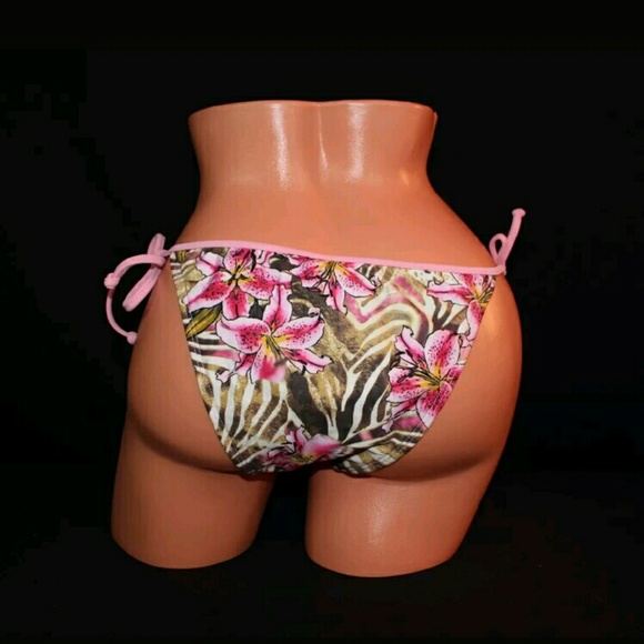 MOON SPLASH BIKINI BOTTOMS LARGE NEW FLORAL - Picture 3 of 3