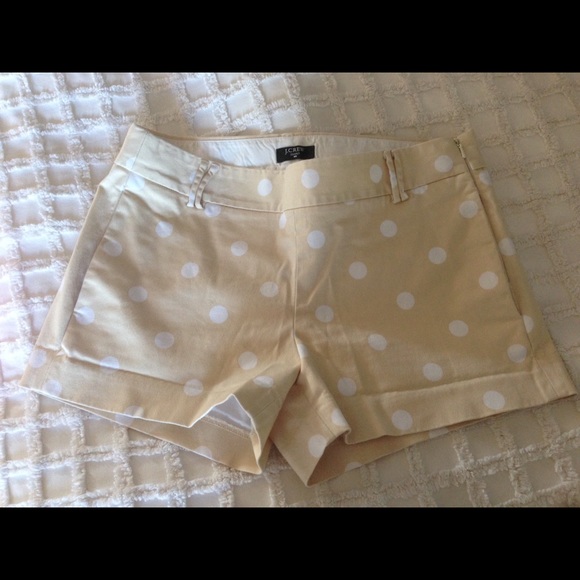 Polka dot jcrew shorts