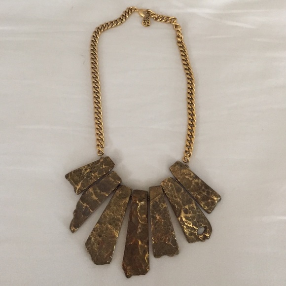 Anthropologie Jewelry - Gold rock necklace from Anthropologie YOCHI NY