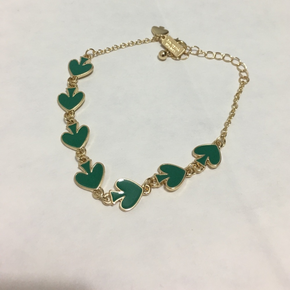 💫Last one Kate spade green spade bracelet new