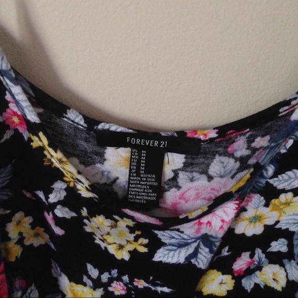 Forever 21 Floral Crop Top Cami - Picture 3 of 4