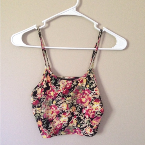 PacSun Floral Cropped Cami