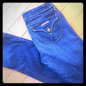Hudson straight leg blue jeans