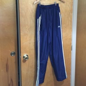 adidas wind pants blue