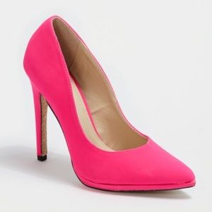 Pink Glitter Sole Pump By Qupid®