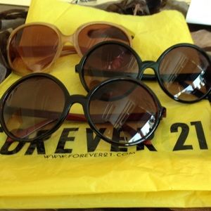 Three pair of Forever 21 sunglasses!!
