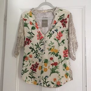 Anthropologie Effie Blouse by Tiny Size Small
