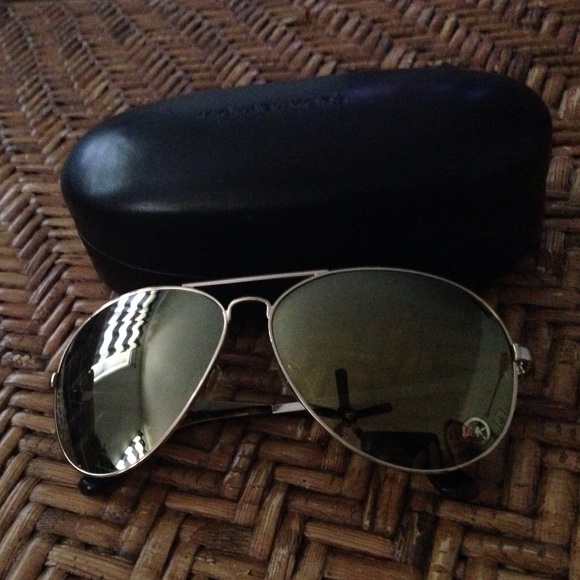 Michael Kors Gold w Yellow Gold Reflective Lenses
