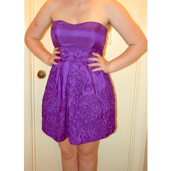Purple semi-formal dress