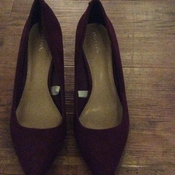 Never worn! Merona deep purple heels!