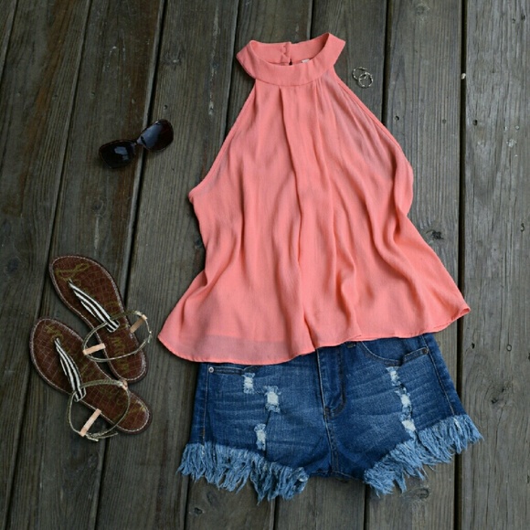 💥SALE!!!💥 ELAN High Neck Flare Halter - Picture 3 of 4