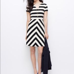 Ann Taylor Mixed Stripe Knit Dress