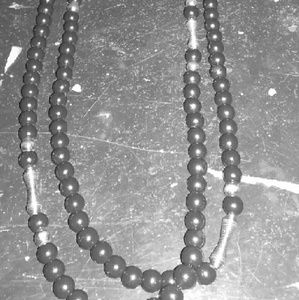Vintage blue beaded necklace