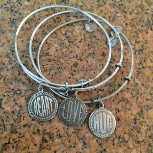Bundle of Alex & Ani silver bangles