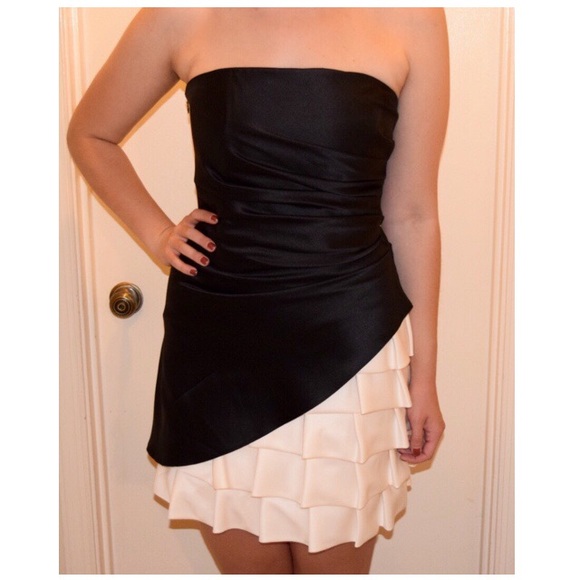 Asymmetrical semi formal dress