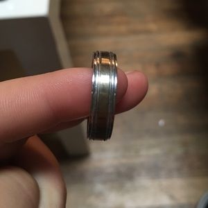 Gold and silver ring very nice and expensive.