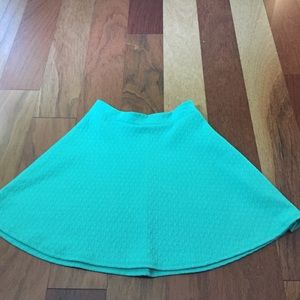 sea foam green skater skirt
