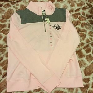 Victoria's Secret Baby Pink Quarter Zip