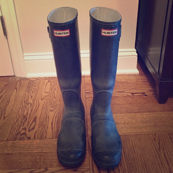 Navy Hunter Rainboots