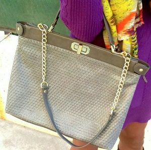Oliva + Joy woven handbag