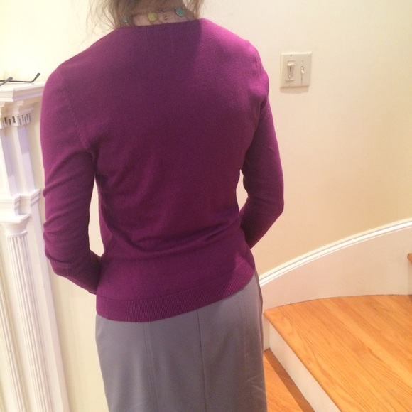 Anne Taylor size small cardigan in purple - Picture 3 of 4