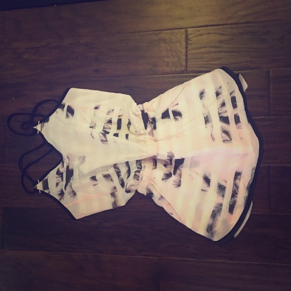 Lululemon strappy open back romper