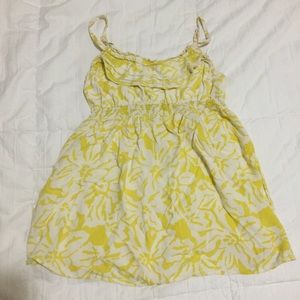 Yellow Floral Tank Top