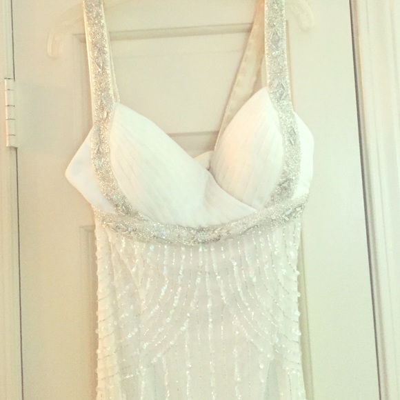 Beaded, Sequined, Floor Length Prom Dress