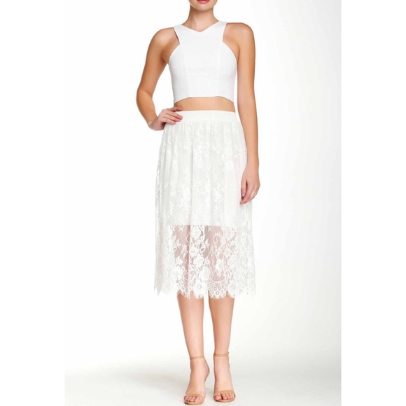 Lucy Paris Borderline Lace Skirt