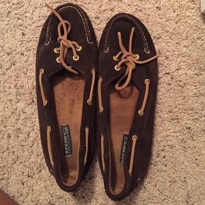 Suede Dark Brown Sperrys!