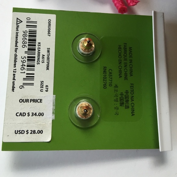 kate spade gumdrop earrings🍉♠️LAST PAIR! - Picture 2 of 4