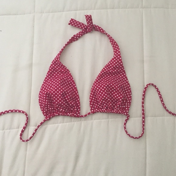 Polka Dot Brazilian Bikini Top.