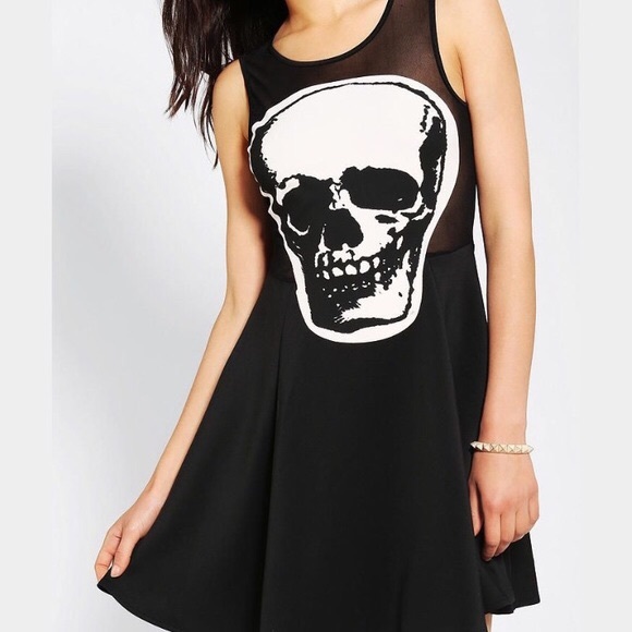 Urban outfitters mini mesh skull dress
