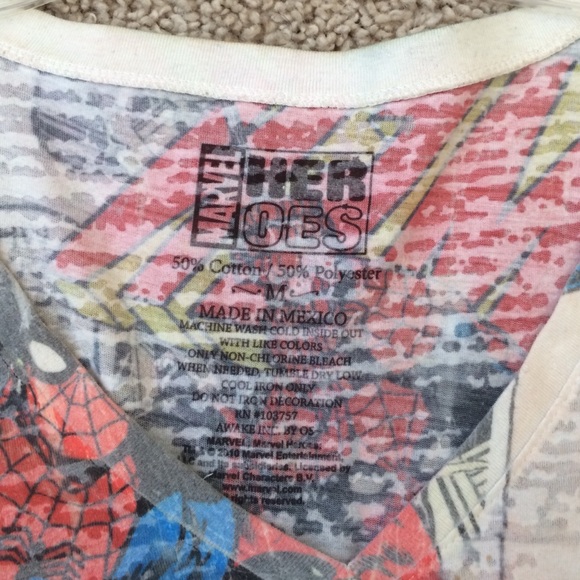 Marvel Comic V-Neck Shirt! - Picture 2 of 3