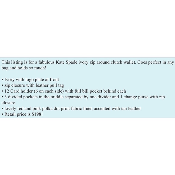 Kate Spade Wellesley Neda wallet👛 - Picture 5 of 8