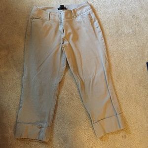 WHBM cuffed cropped pants