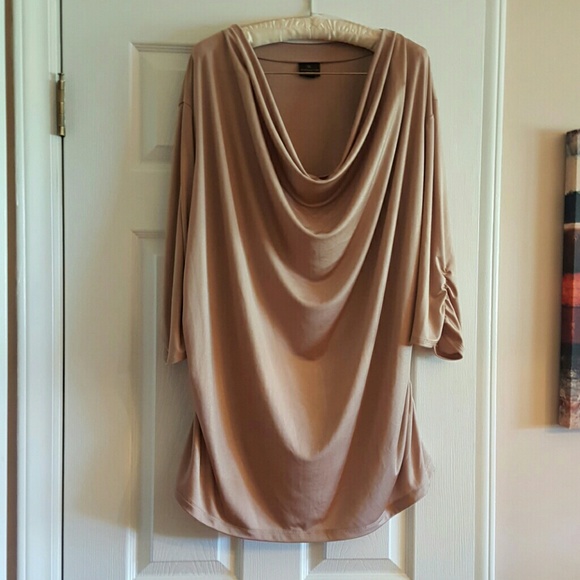 Gold Shimmer 3/4 Sleeve Blouse