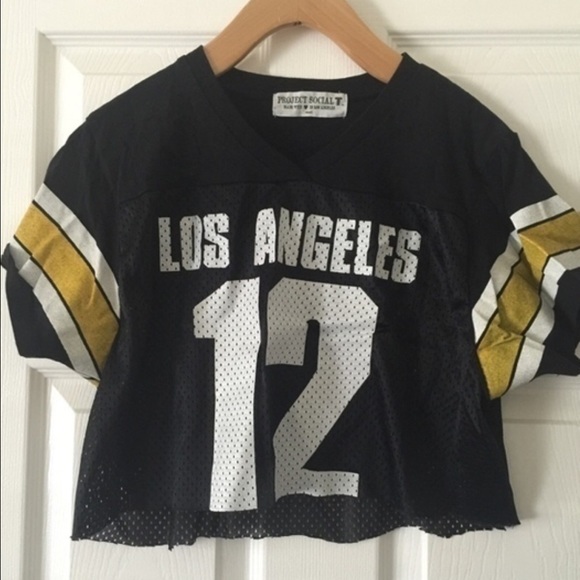 ‼️SOLD‼️LA cut off jersey crop top