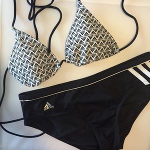 Adidas logo bikini set