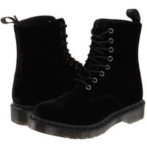 Velvet Black Dr. Martens