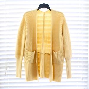 Yellow Oversized Cardigan