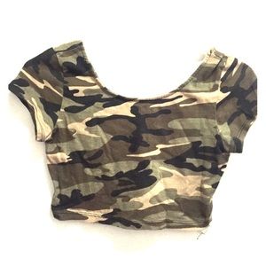 Camouflage Crop Top