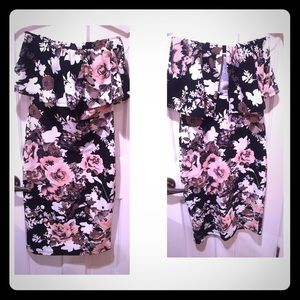 Floral Knee Length Dress🌺🌸